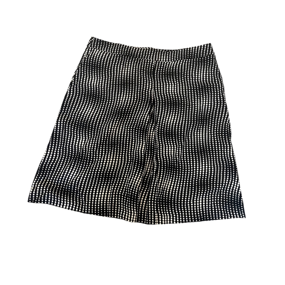 JACOB Black & Tan Polka Dot A Line Mid Length Skirt 9/10